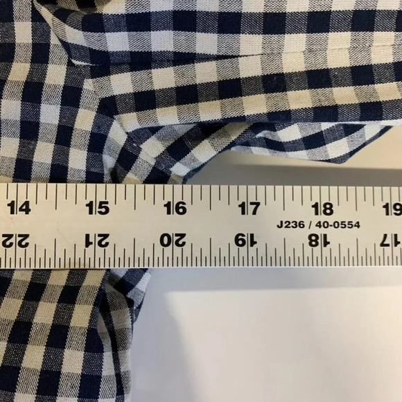 J.‎ Crew Women's Gingham Plaid Linen Blend Motorcycle Jacket Size 00 - Picture 13 of 14